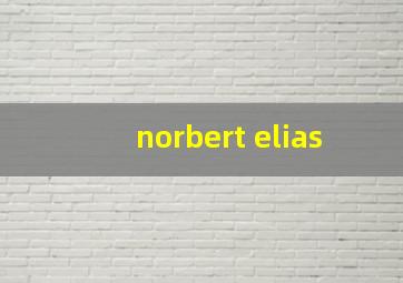 norbert elias